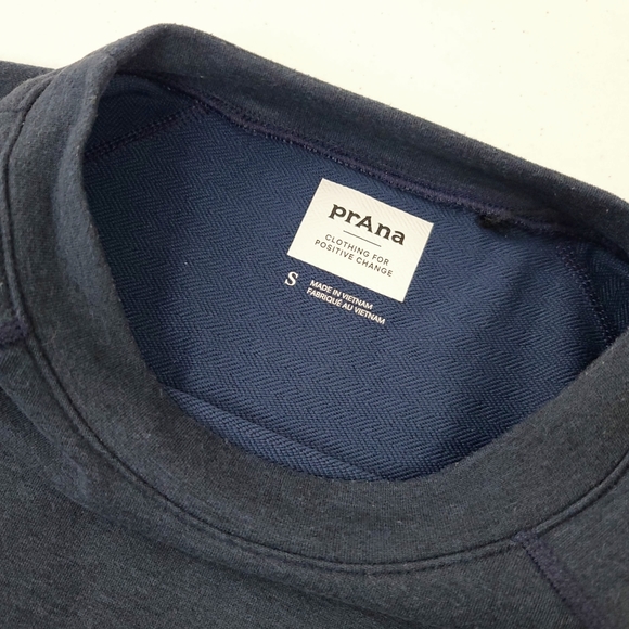 Prana Men's Navy Blue Side Zipper Sweater Size S - Picture 4 of 6